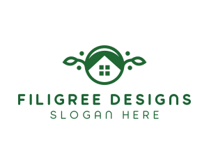 Green Vegan Home logo design