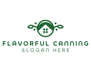 Green Vegan Home logo design