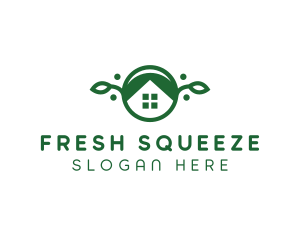 Green Vegan Home logo design