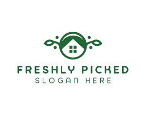 Green Vegan Home logo design