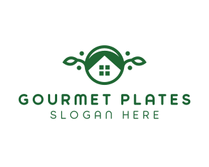 Green Vegan Home logo design