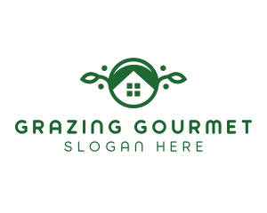 Green Vegan Home logo design