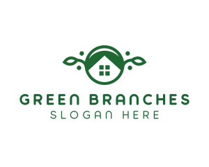 Green Vegan Home logo design