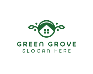 Green Vegan Home logo design