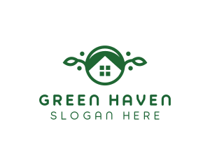 Green Vegan Home logo design