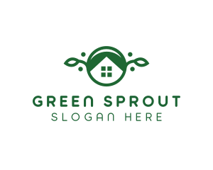 Green Vegan Home logo design