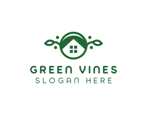 Green Vegan Home logo design