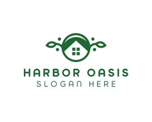 Green Vegan Home logo design