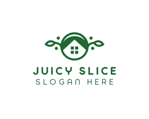 Green Vegan Home logo design