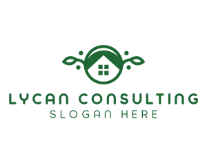 Green Vegan Home logo design