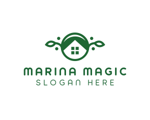 Green Vegan Home logo design