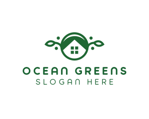 Green Vegan Home logo design