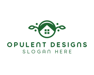 Green Vegan Home logo design