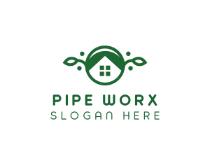 Green Vegan Home logo design