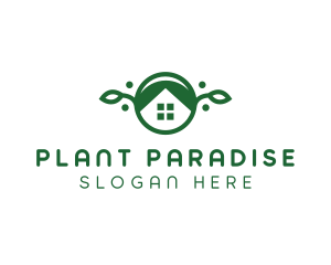 Green Vegan Home logo design