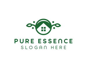 Green Vegan Home logo design