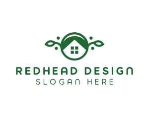 Green Vegan Home logo design