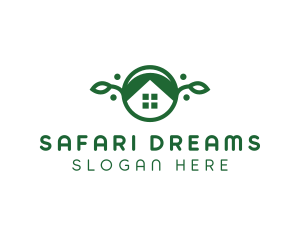 Green Vegan Home logo design