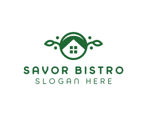 Green Vegan Home logo design