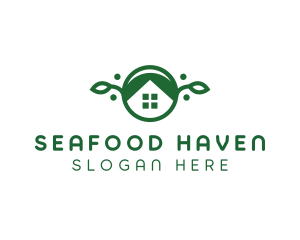 Green Vegan Home logo design