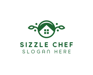 Green Vegan Home logo design