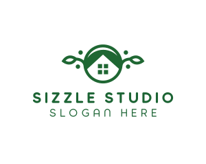 Green Vegan Home logo design