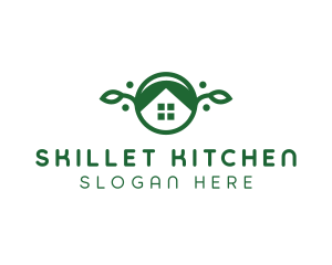 Green Vegan Home logo design