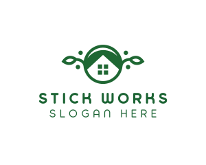 Green Vegan Home logo design