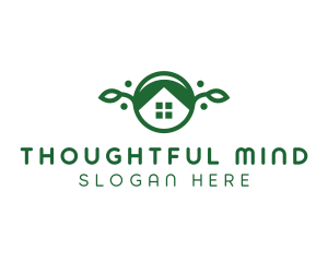 Green Vegan Home logo design