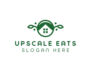 Green Vegan Home logo design