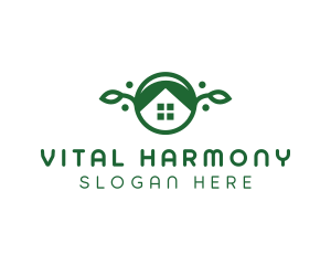 Green Vegan Home logo design