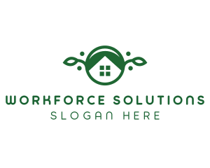 Green Vegan Home logo design