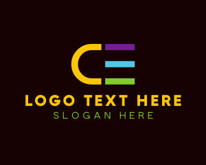 Neon Lights Letter CE logo