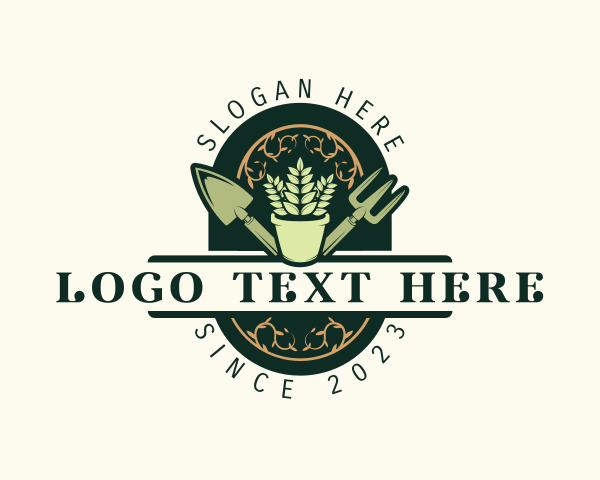 Flowerpot logo example 3