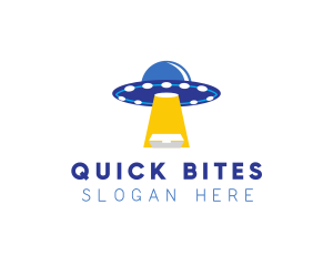 Alien Food Delivery logo design