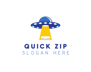 Alien Food Delivery logo design