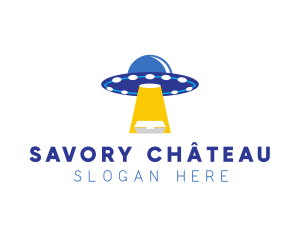 Alien Food Delivery logo design