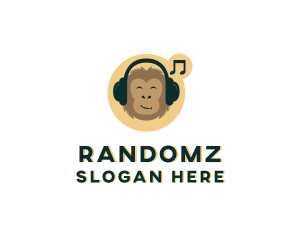 Monkey Record Label logo design