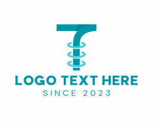 Digital Orbit Letter T  logo