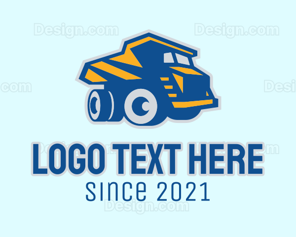 Construction Dump Truck Logo