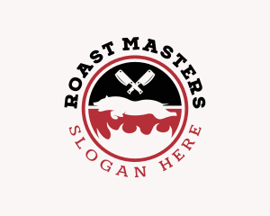 Spit Roast Barbecue logo design