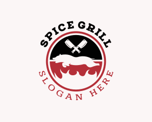 Spit Roast Barbecue logo design