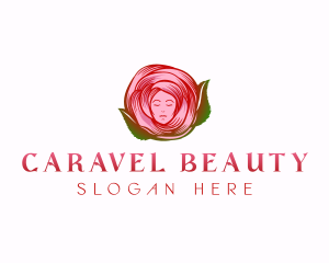 Lady Rose Beauty logo design