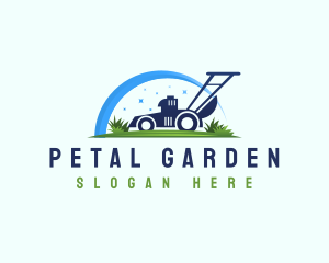 Lawn Mower Eco Maintenance logo design