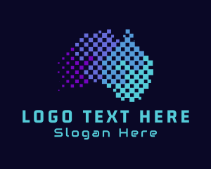 Technology - Australian Technology Pixels logo design