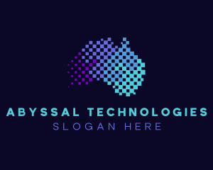 Australian Technology Pixels logo design