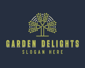 Tree Garden Farm logo design