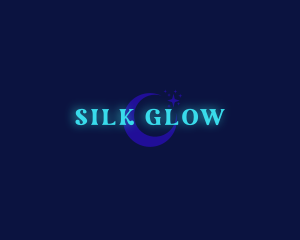 Neon Moon Business Glow logo design