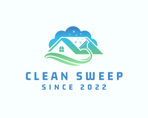 House Roof Cleaning logo design