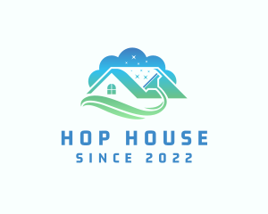 House Roof Cleaning logo design